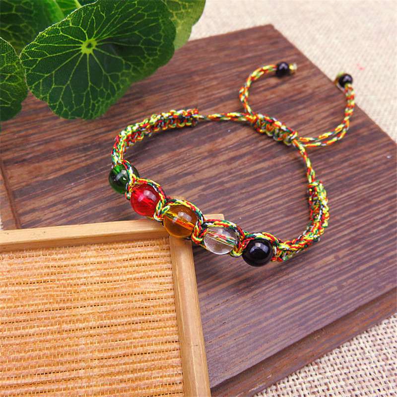 Браслет «Пять элементов природы» по фэн-шуй, регулируемый на удачу и богатство