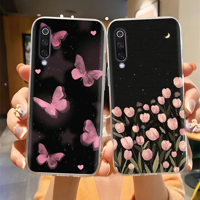 Чехол для телефона для Xiaomi Mi 9 9SE Mi9 Pro Бабочка Силиконовый Защитный Задняя крышка для Xiaomi Mi9 9 SE 9 Lite Pro Funda Чехлы Capa