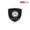 XUY2   1/2pcs 3D Metal Shield Emblem Car Window Body Side Badge Stickers For Mercedes Benz AMG A B C E S class GLA GLC CLA GLK GLE