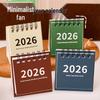 2026 Simple Modern Desk Calendar Ornament for Students and Children