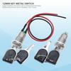 1 шт. 12 мм электронный кнопочный переключатель из цинкового сплава с 2 ключами Вкл/Выкл Блокировка телефона Безопасность Кнопка питания Трубчатые клеммы 2 положения 1А