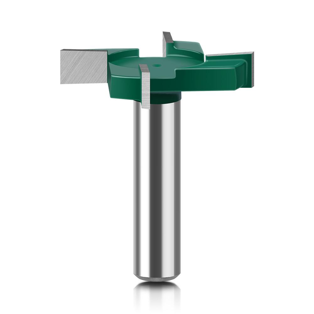 Четырехлопастной Т-образный нож Нож для очистки дна Пазовальный нож Деревообрабатывающая фреза Головка фрезы для гравировального станка Пазовальный нож большого диаметра