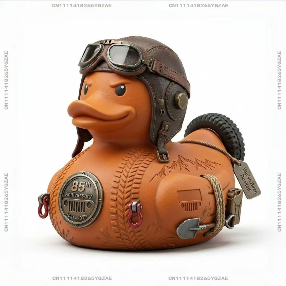 2026 Moon Launch Commemorative Astronaut Duck Sculpture,Top Gun 40th Anniversary Duck,Patriotic Military Duck Figurine for Desk Decor