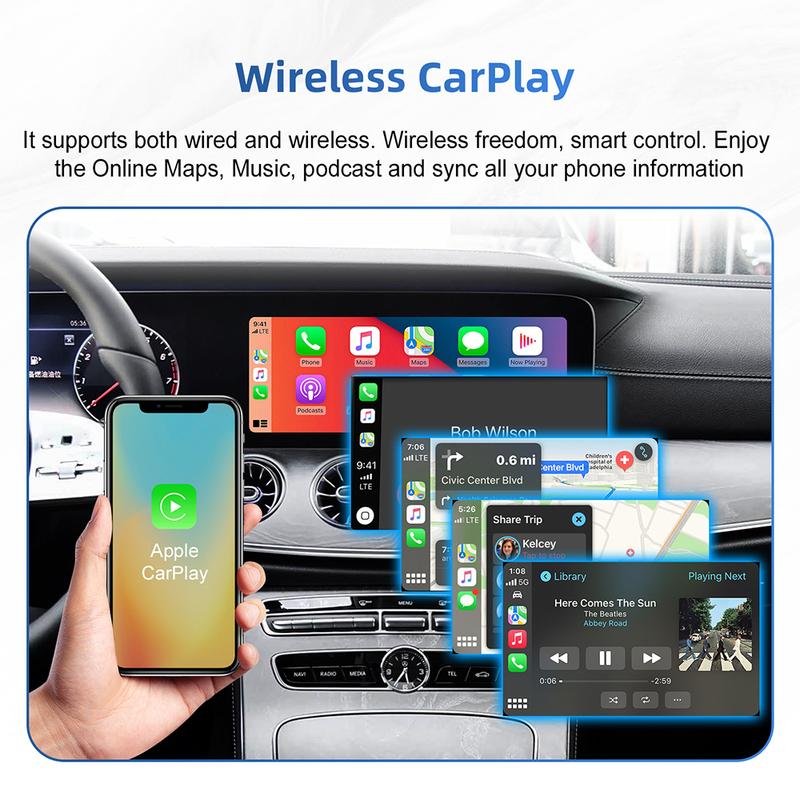 Беспроводной CarPlay Android Auto Для Mercedes Benz A B C E CLS CLA GLA GLB Класса NTG6.0 2018-2022