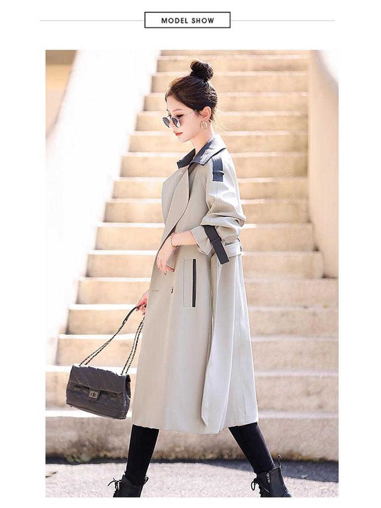 Женский тренч премиум-класса для миниатюрных, Осень 2024 - Омолаживающий и стильный для начала осени