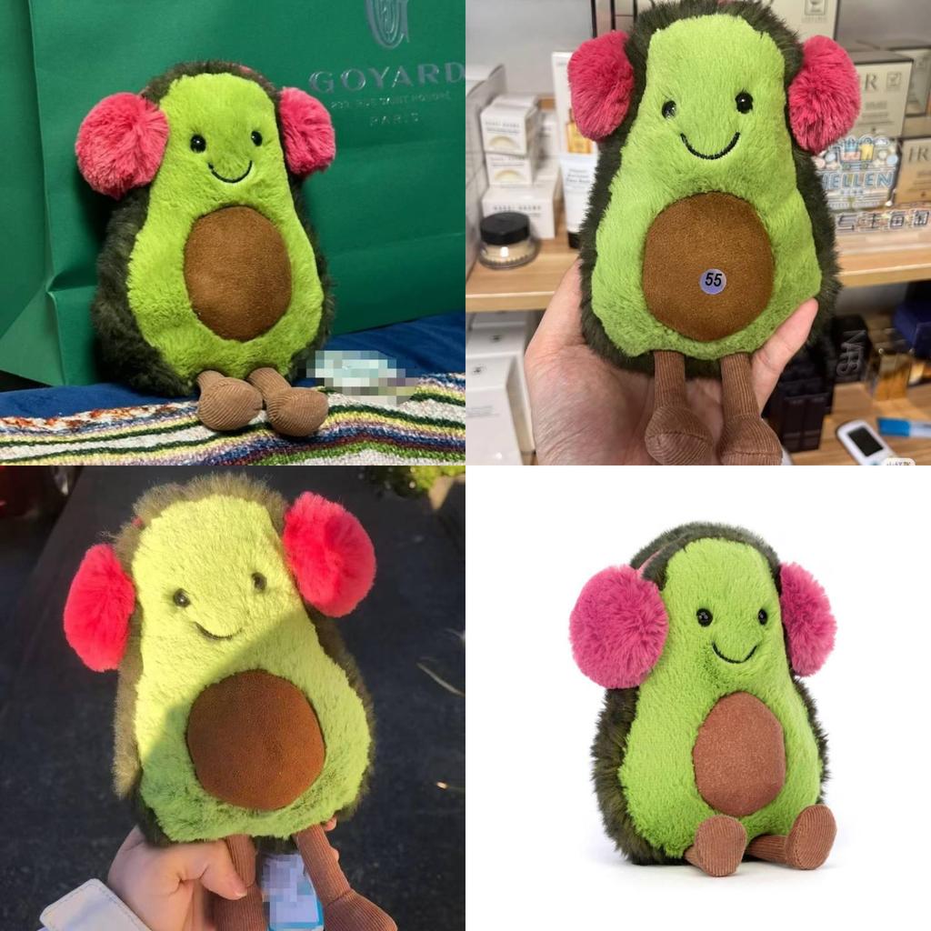 Мягкая плюшевая игрушка Авокадо Jellycat, подарок для подростков и детей, наполнитель из мягкого волокна