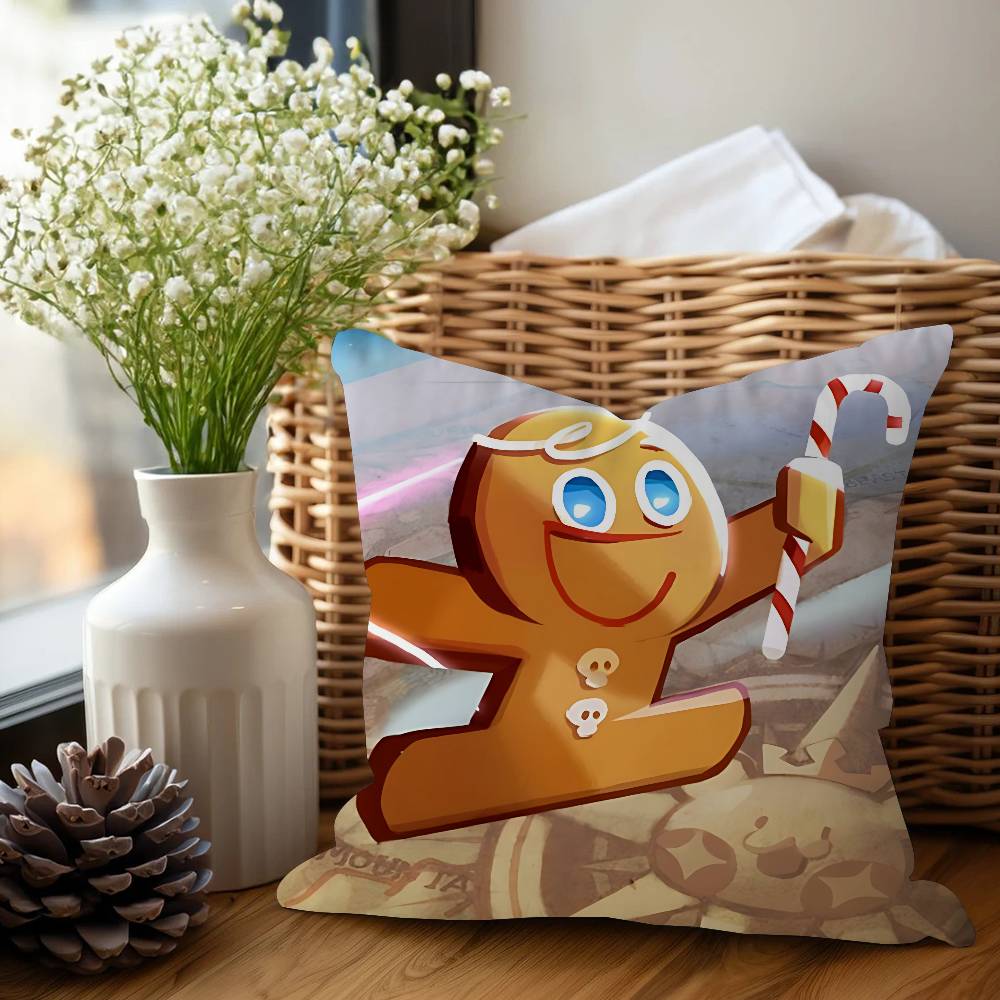 Аниме Cookie Run K-Kingdom Наволочка Чехол для подушки Декоративная подушка Наволочка с принтом Чехол для подушки для дивана