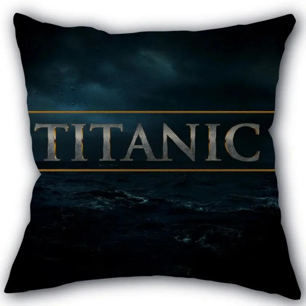 Новая наволочка на заказ с изображением Титаника из хлопчатобумажной ткани, квадратная наволочка на молнии 45X45 см, декоративная наволочка для свадебной подушки