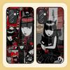 Чехол для телефона E-Emily The Strange для Samsung S24 Ultra S23 S22 S20 Fe S21 Plus Galaxy A54 A34 A24 A53 M54 Note 20 Задняя крышка