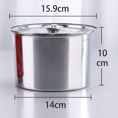Таз из нержавеющей стали с крышкой Металлическая миска Сервировочное блюдо для соуса Металлическая миска с крышкой Металлическая миска с крышкой Контейнеры с крышками