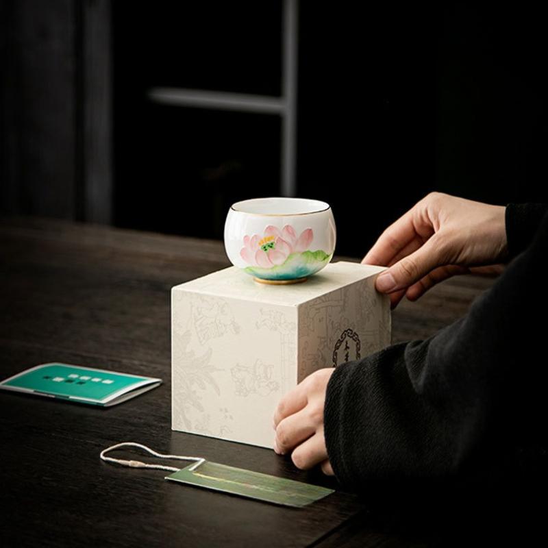 Высококлассная расписанная вручную мастер-чашка керамическая чайная чашка креативная гортензия белый фарфор чашка архата набор для чая кунг-фу персональная чайная пиала