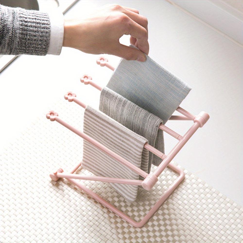 1PC Free Standing Towel Rack Holder, Dishcloth Hanger, Hand Towel Stand, Tea Towel Holder, Kitchen Rag Drying Stand
