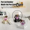 Подставка для крышки кастрюли Подставка для хранения посуды в форме кошачьей лапы Многоцелевая ложка