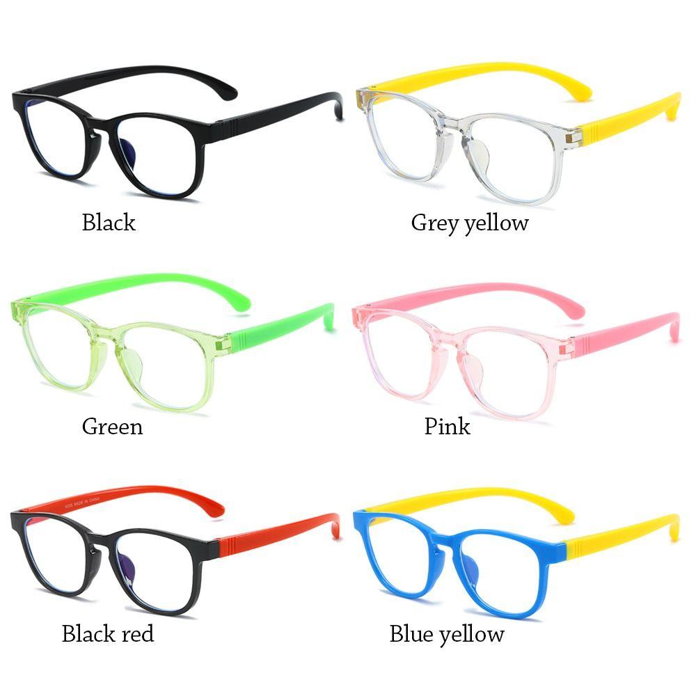 Silicone Kids Glasses Eye Protection Ultra Light Frame Comfortable Eyeglasses  Children Boys Girls
