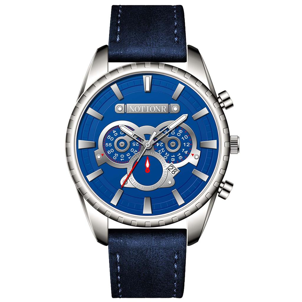 Повседневные часы мужские кварцевые наручные простые часы часы с индивидуальным выражением часы с календарем кожаный ремешок