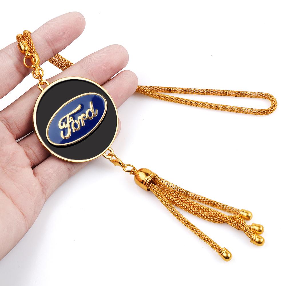 For Ford Focus Fiesta Mondeo Kuga Mustang Fusion Ranger Edge Car Rearview Mirror Hanging Pendant Ornament Gift Decor Accessories SW3