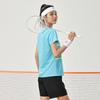 Li Ning Badminton Series Striped Quick-Dry Straight-Cut Short Sleeve T-Shirt Men Tops Sky-Blue AAYU137-3