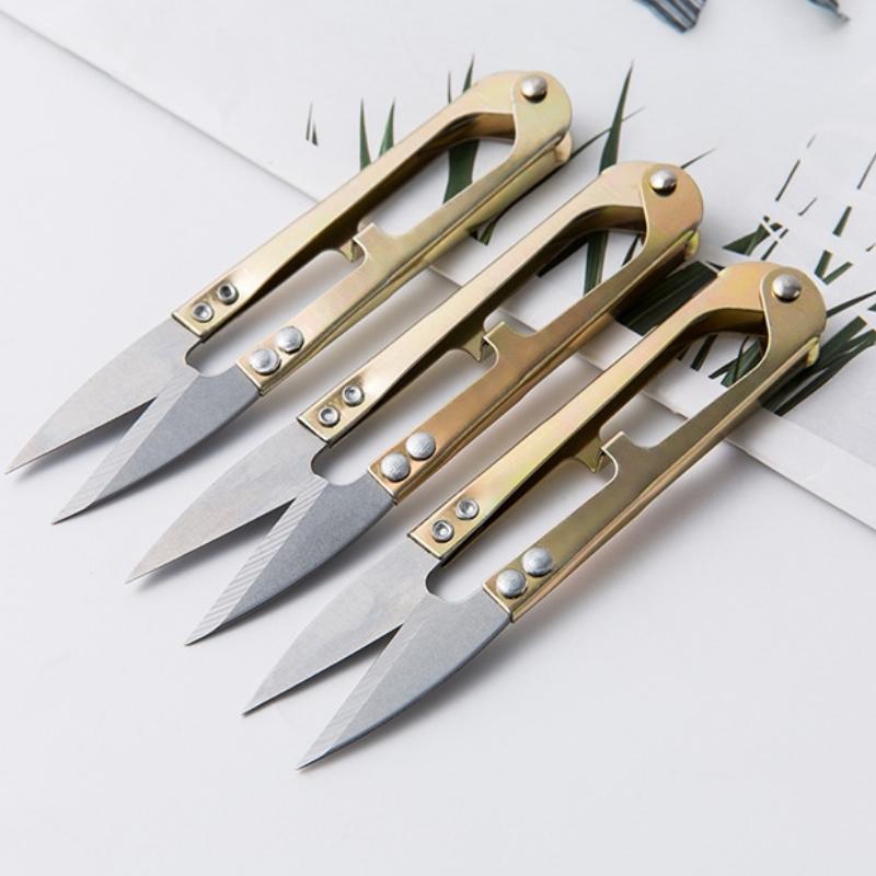 U-образные ножницы для вышивки крестиком, шитья и рукоделия для резки пряжи, ниток и ткани