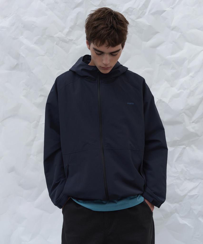 POETO Utility Wind Shell Jacket - Navy Charcoal (Men)