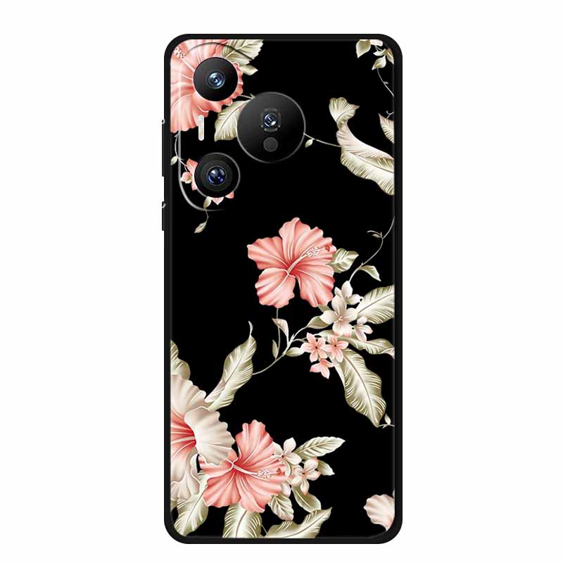 Черный силиконовый чехол для Huawei Pura 70 Pro Чехол Мультяшный кот Мягкая задняя крышка для Honor 400 Pro 5G Чехол для телефона 400Pro Coque Funda