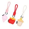 Funny Coffee Cup Shape Keychain Cartoon Car Key Ring Simulation Food Ice Cream Pendant  Girl