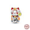 Original Owl Beads 100% 925 Silver Lucky Cat Elephant Charms Fit Original 925 Bracelet DIY Jewelry Making Women's Gift