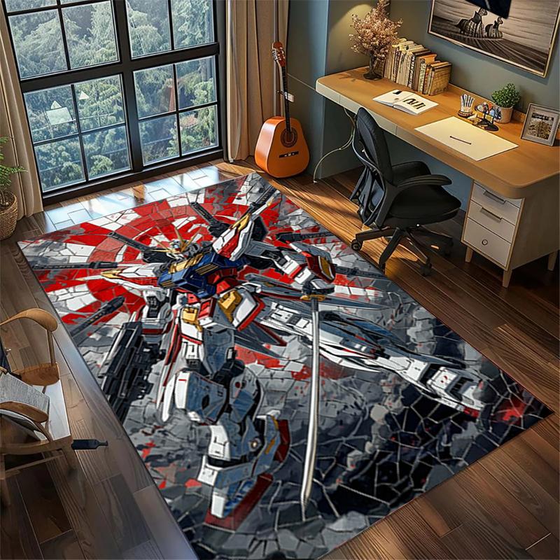 Home Decor Gundam Non Slip Washable Large Area Rug Bedroom Gamer Floor Mat