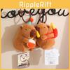 Plush Capybara Toy Cartoon Cute Stuffed Doll Room Decoration Kid Gift Holiday