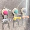 2Pcs Removable Vacuum Double Hooks Traceless Shower Hooks Creative Suction Cup Hooks  Bathroom