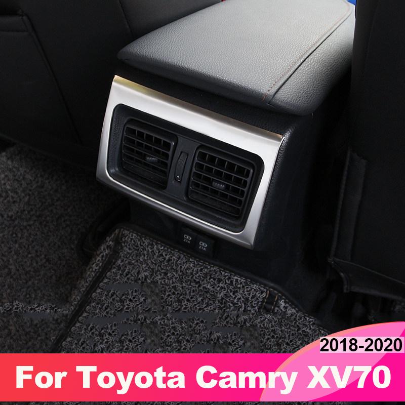 Задний подлокотник автомобиля, накладки на вентиляционное отверстие для Toyota Camry 2018 70 V70 Xv70 TRD, аксессуары, авто
