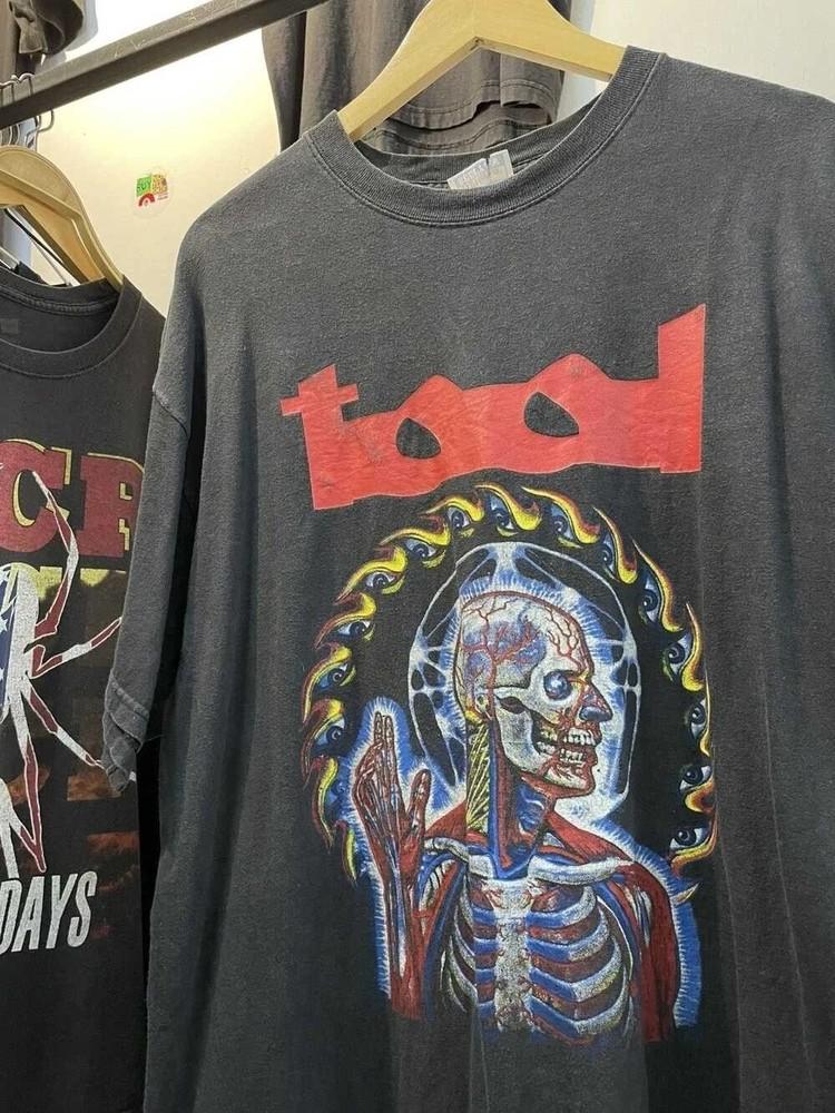 Rock Band × Rock T-shirt × Очень редкая Tool 2001 Группа Черная Унисекс Футболка Унисекс Футболка