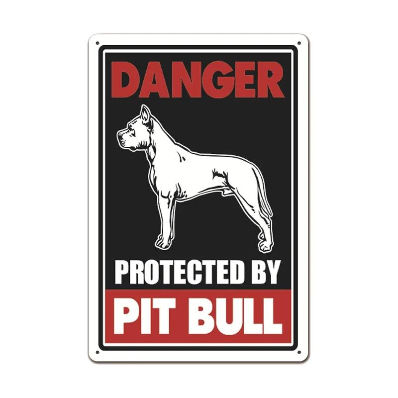 Retro Metal Tin Sign Warning Dog Vintage Wall Decor for Home Garden Cafe Perfect for IndoorOutdoor Use Rustic Poster Prin