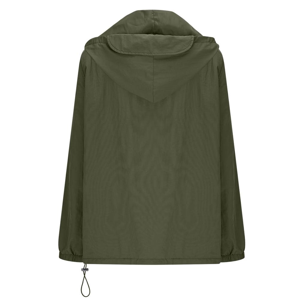 Men Waterproof Windbreaker, Lightweight Hooded Raincoat For Daily Casual