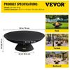 Fire Pit Bowl, 30-Inch Deep Round Cast Iron Fire Bowl, Wood Burning for Outdoor Patios, Backyards & Camping Uses, with A Stable Bowl Designed Base and