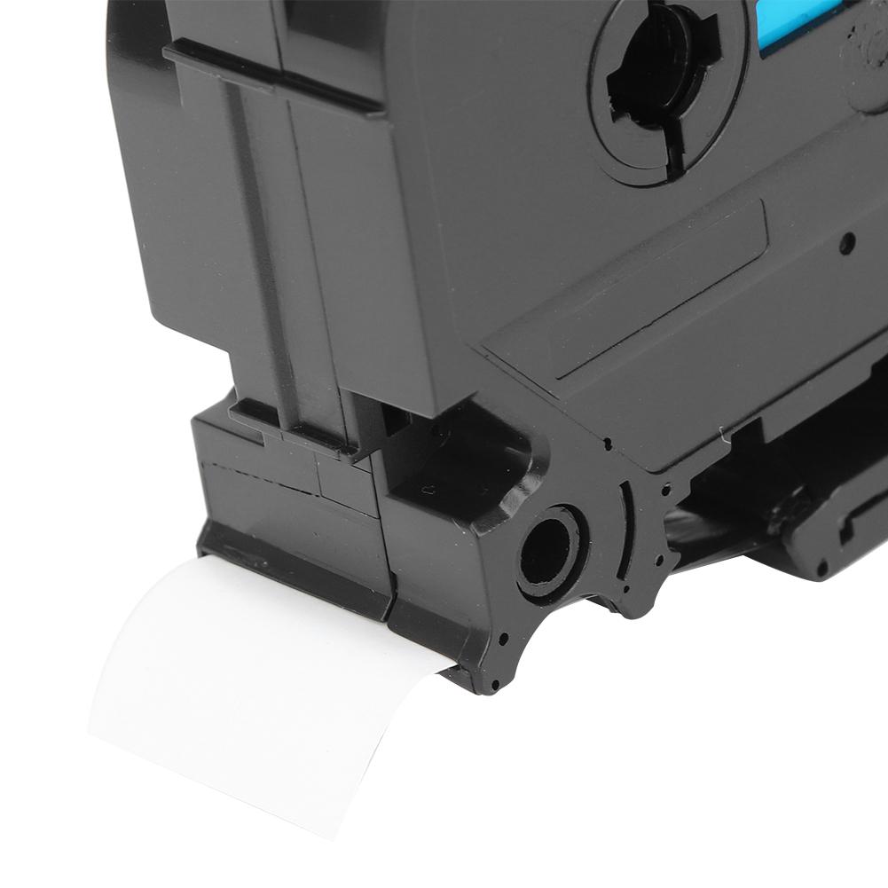 24 мм Ламинированная лента для этикеток Черная на белом для TZe-221/621 PT-7600 PT P700 PT-2730