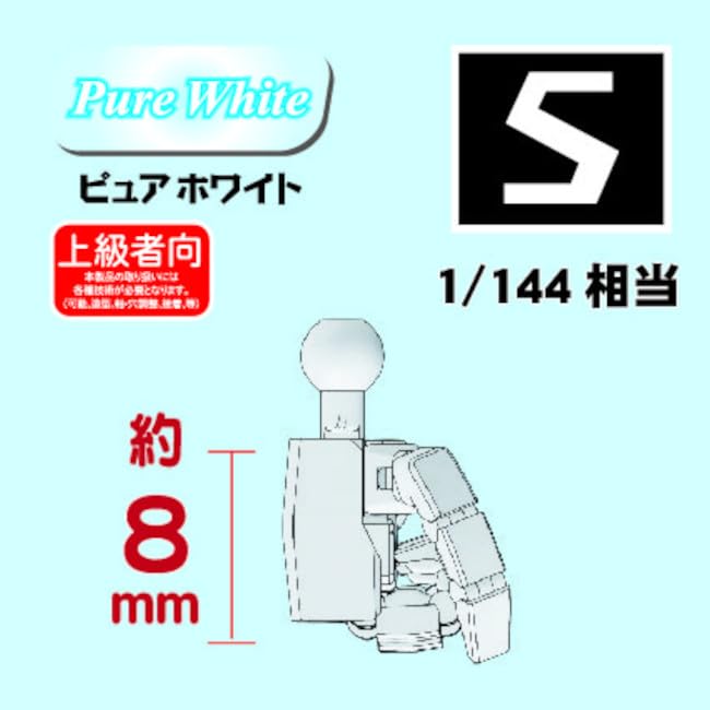 Hobby Base Premium Parts Joint Technique EX Ultimate Square S Pure White Plastic Model Parts Collection Ver.2.0 PPC-T118 (Robot)