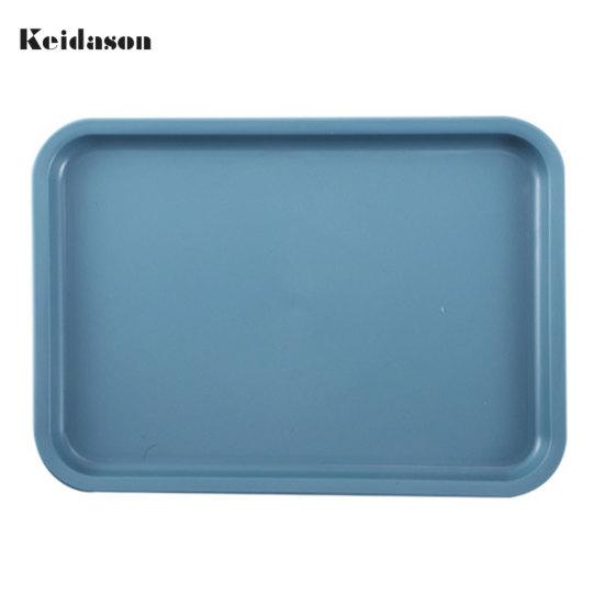 Modern Stackable Storage Rounded Texture Cup Tea Tray Food Fruit Dessert Plate Rectangular for Living Room