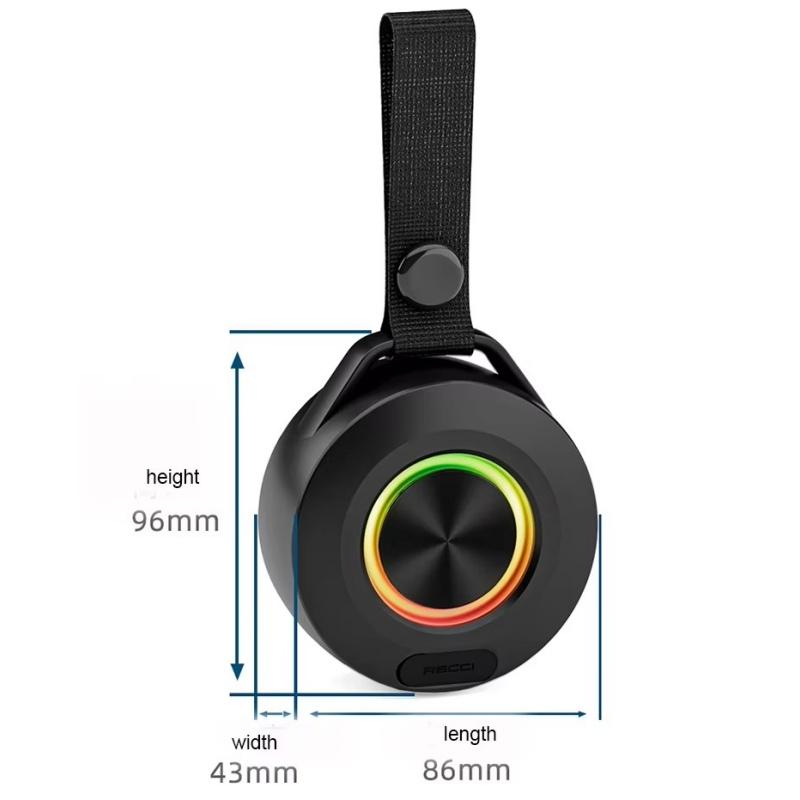 Светодиодные RGB Bluetooth-динамики Портативный Громкий Уличный Сабвуфер для езды на велосипеде Беспроводной динамик