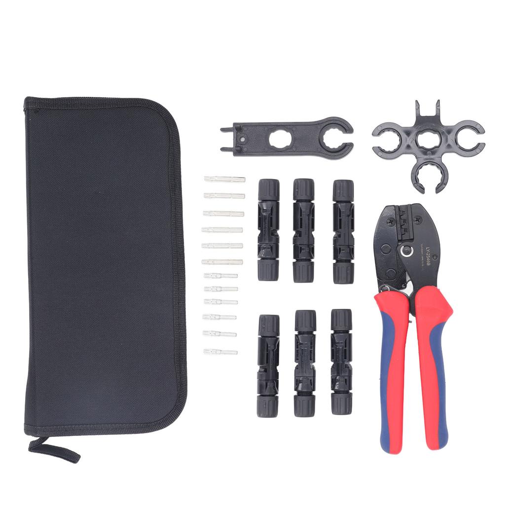 Солнечный обжимной инструмент для кабеля, соединитель для фотоэлектрической панели 2,5 4 6 мм2, набор для обжима проводов, набор плоскогубцев