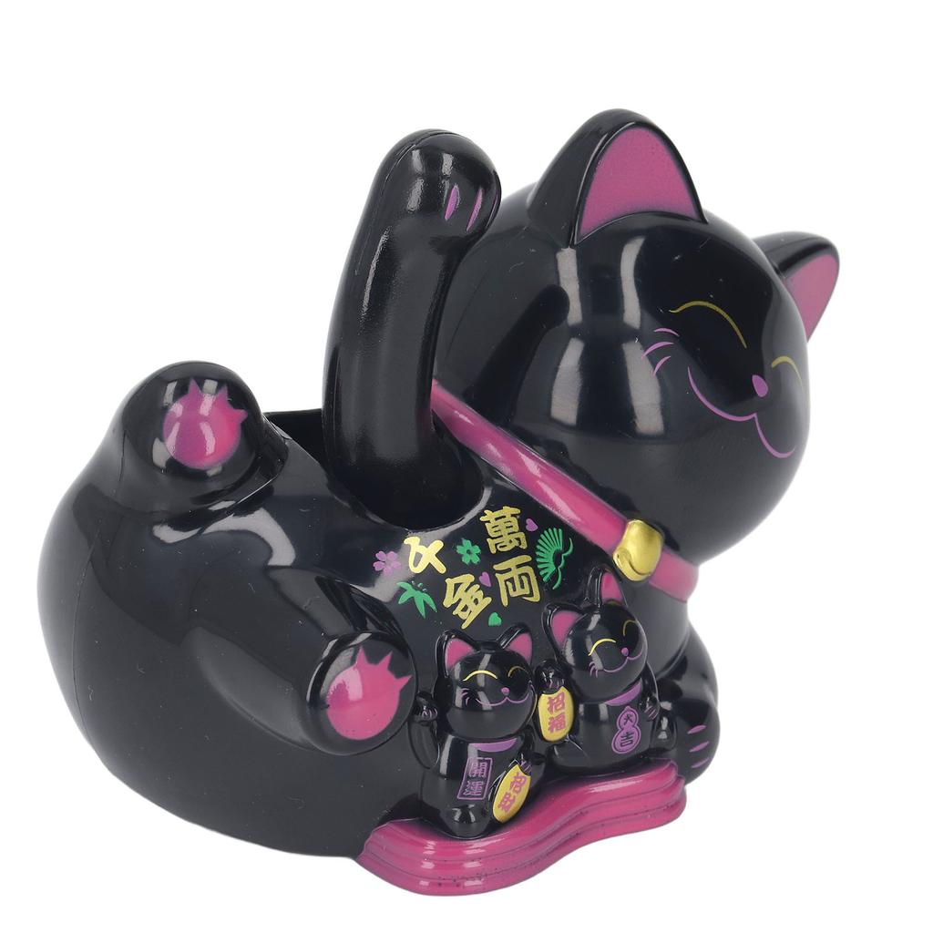 Solar Waving Cat Innovative Cute Auto Waving Arm Solar Powered Fortune Cat for Car Dashboard Checkout Counter Start Business