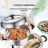 SUPOR 28cm 304 Stainless Steel 3-Layer Composite Bottom Steamer