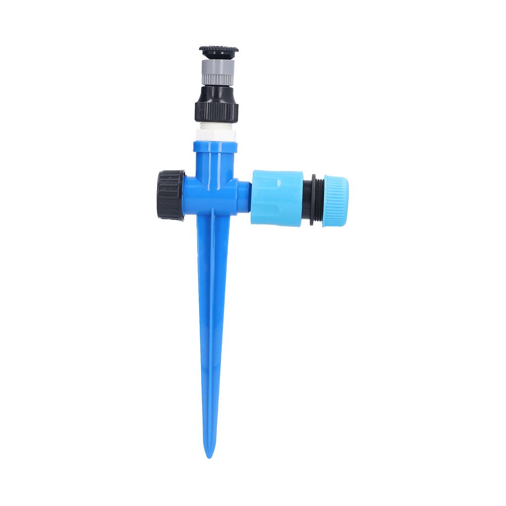 Газонный дождеватель 1/2 дюйма 360 градусов Вращающийся Регулируемый Дождеватель для полива с колышком для фруктов