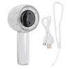 Handheld Turbo Fan 5 Speeds Stepless Adjustable Rechargeable Portable Small Handheld Fan with