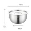 304 Stainless Steel Bowl with Lid Rice Fruit Salad Soup Bowls Food Container Stew Bowls Kitchen Tableware Supplies