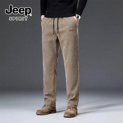 Мужские повседневные брюки прямого кроя из велюра JEEP SPIRIT
