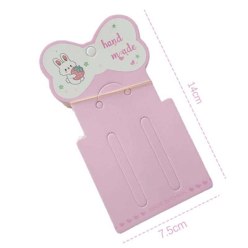 50Pcs Cute Hair Accessories Hairpin Display Cards Tag For Diy Hair Jewelry Card
