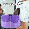 Haircut Cape Waterproof Reusable Eco-friendly Multipurpose Easy-wearing Anti-static Plastic Non-Slip Hair Cutting Cape Barber Shawl for Salon