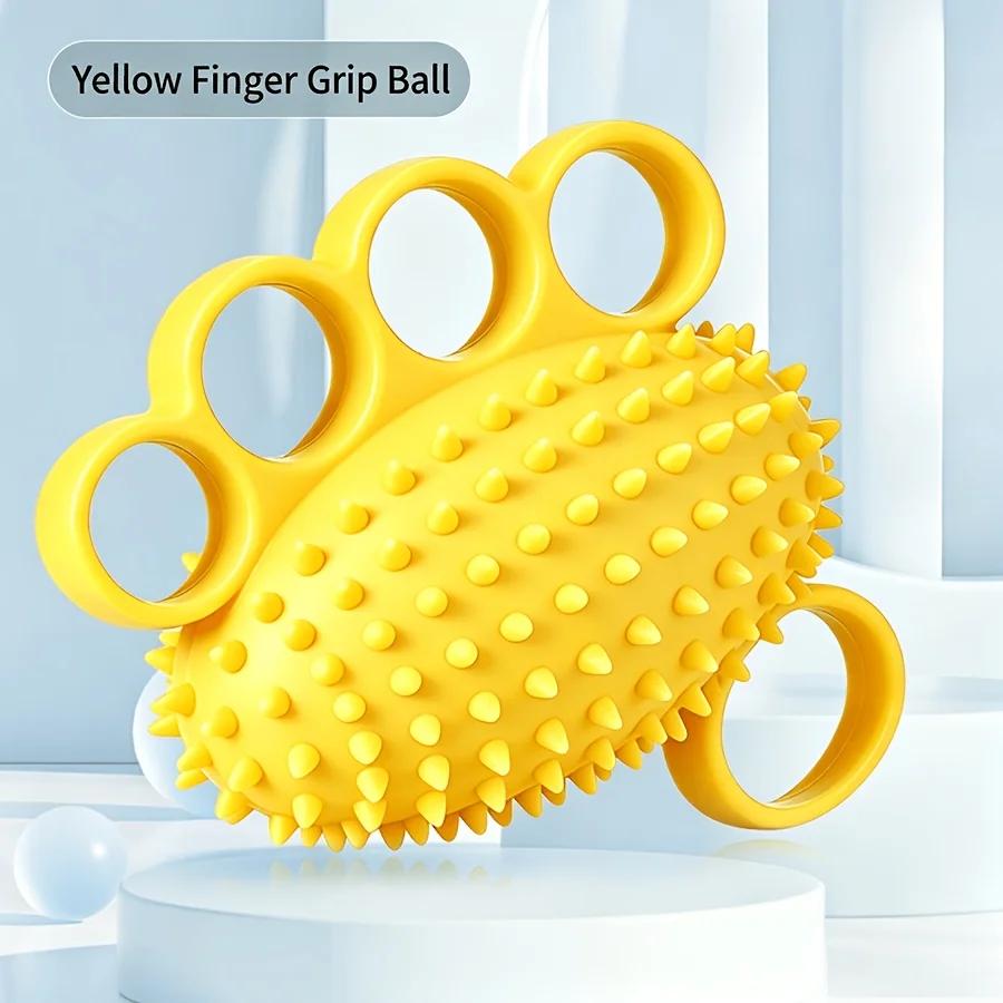 Hedgehog Ball Hand Grip Strengthener Training Fitness Ball Hand and Finger Elastic Ball Cushioning Hand Grip Ball