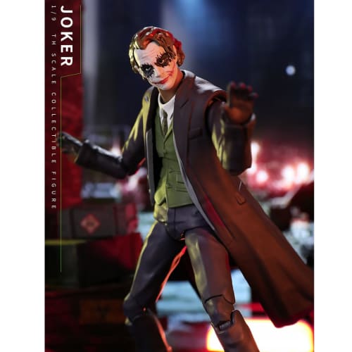 HiPlay Fondjoy DC Figure The Dark Knight Joker Heath Ledger DC1006B 1/9 Scale Action Figure, Painted and Finished