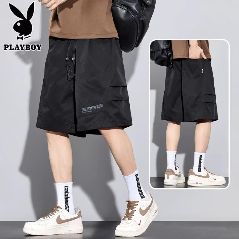 PLAYBOY Мужские шорты-карго из ледяного шелка